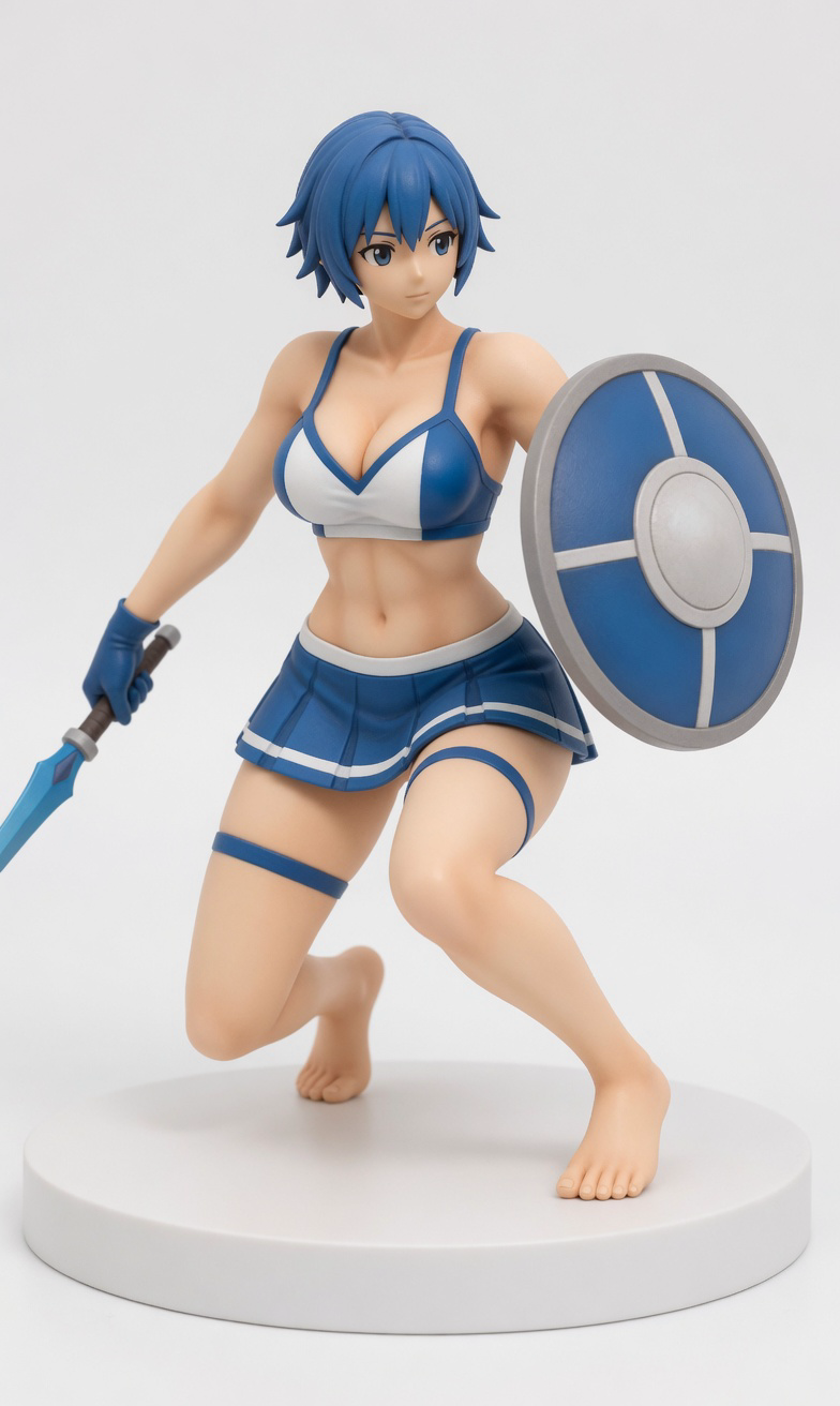 Figura garage kit Amie Mizuno · estilo Tactica · vanguardia tactica · resina pintada a mano · Garage Kit Studio
