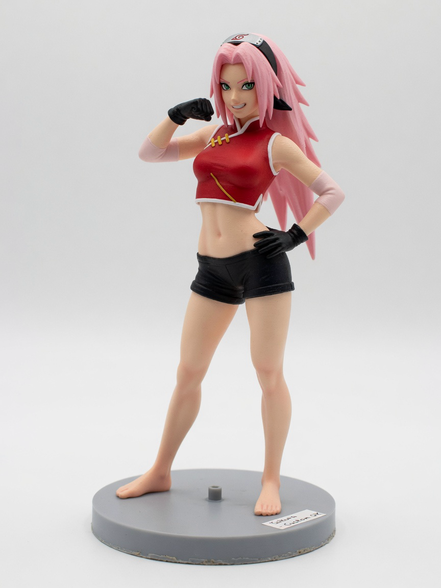 Figura garage kit Sakora Haruno · estilo Magia · heroina magica artesanal · resina pintada a mano · Garage Kit Studio