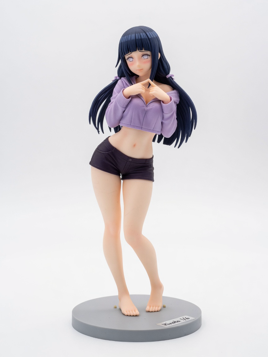 Figura garage kit Hinatia Hyuga · estilo Tactica · vanguardia tactica · resina pintada a mano · Garage Kit Studio