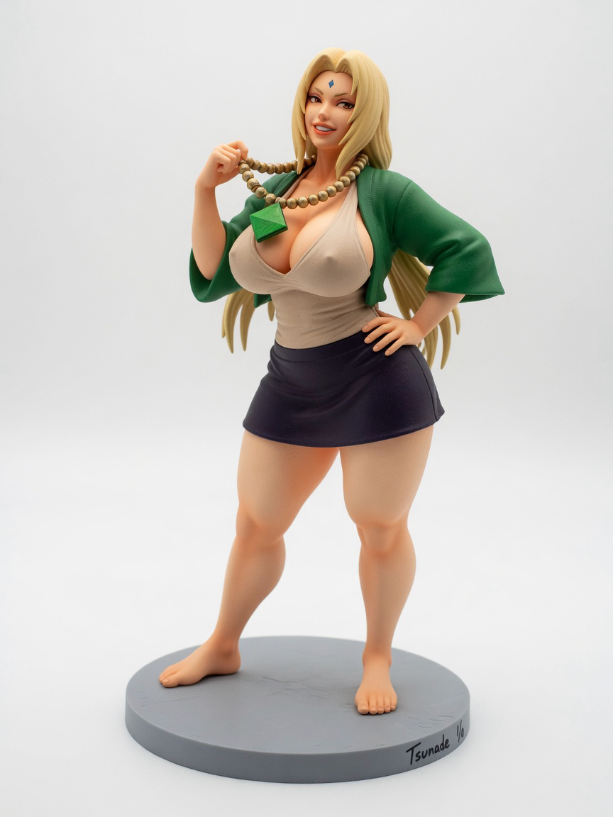 Figura garage kit Tssunade · estilo Atelier · idol de atelier adulto · resina pintada a mano · Garage Kit Studio