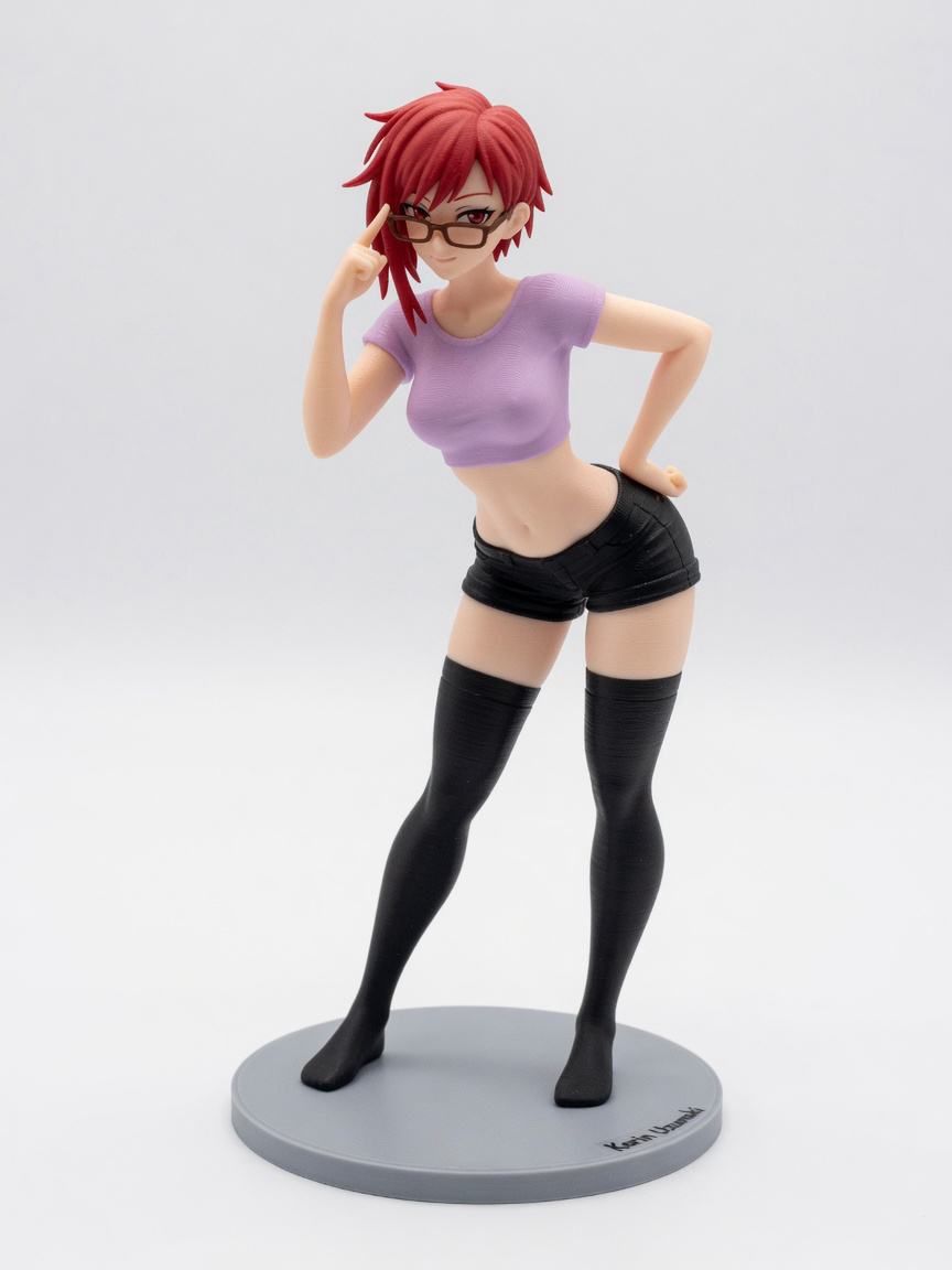 Figura garage kit Karine Uzumaki · estilo Mistico · misticismo sereno · resina pintada a mano · Garage Kit Studio