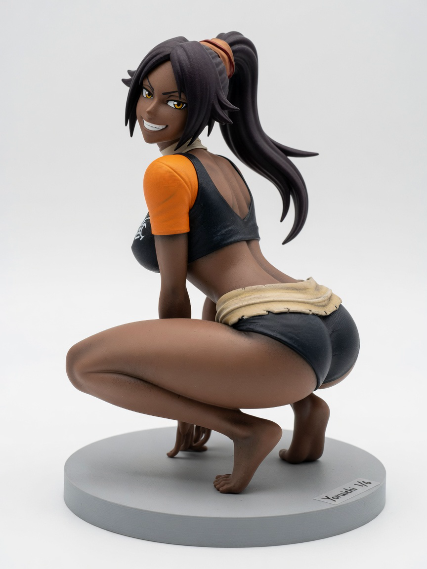 Figura garage kit Yoruichin Shihoin · estilo Atelier · idol de atelier adulto · resina pintada a mano · Garage Kit Studio