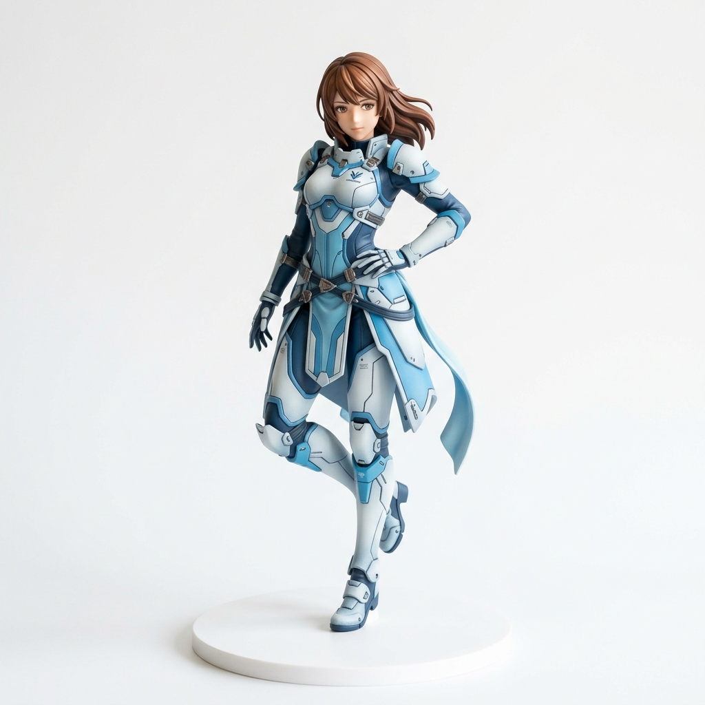 Figura garage kit Annii Leonhart · estilo Tactica · vanguardia tactica · resina pintada a mano · Garage Kit Studio