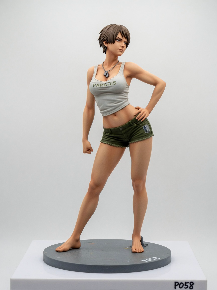Figura garage kit Gabbi Braun · estilo Dojo · energia marcial · resina pintada a mano · Garage Kit Studio