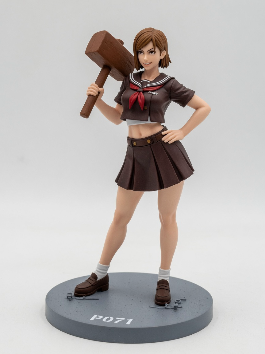 Figura garage kit Mobara Kugisaki · estilo Magia · heroina magica artesanal · resina pintada a mano · Garage Kit Studio