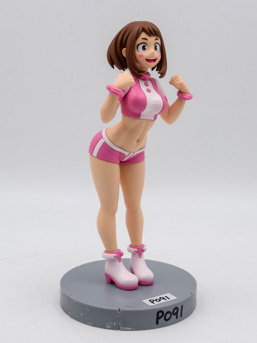 Figura garage kit Ochace Uraraka · estilo Magia · heroina magica artesanal · resina pintada a mano · Garage Kit Studio