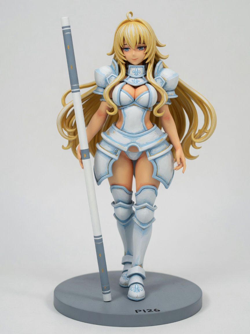 Figura garage kit Jeenne d'Arc · estilo Cyber · cyber resina · resina pintada a mano · Garage Kit Studio