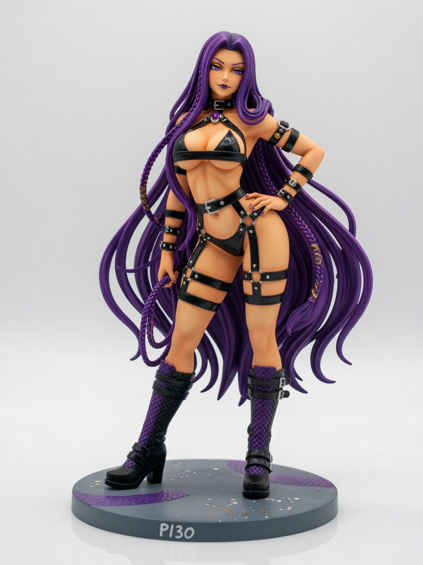 Figura garage kit Meduso Rider · estilo Brillo · companion luminoso · resina pintada a mano · Garage Kit Studio