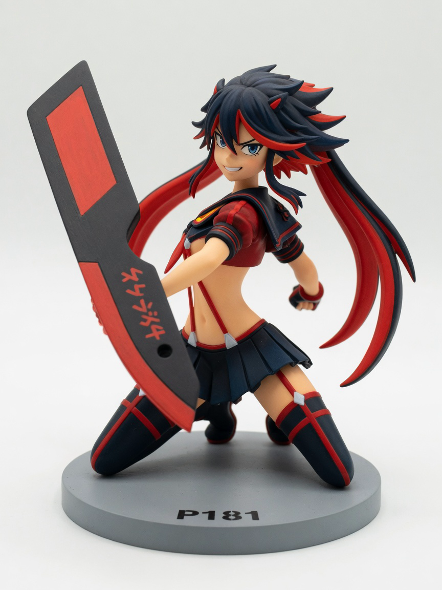 Figura garage kit Ryuku Matoi · estilo Magia · heroina magica artesanal · resina pintada a mano · Garage Kit Studio
