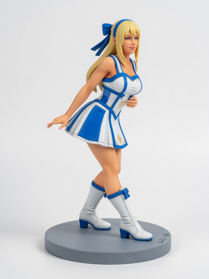 Figura garage kit Lilli · estilo Cyber · cyber resina · resina pintada a mano · Garage Kit Studio