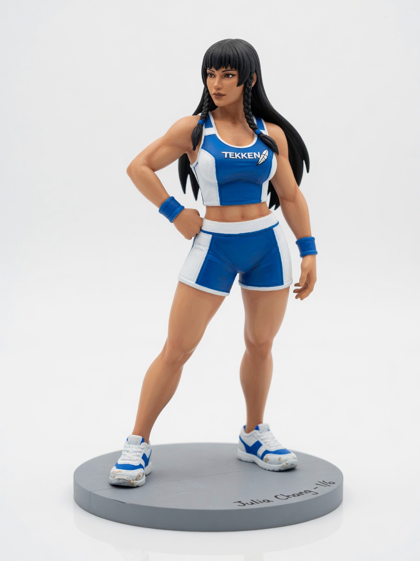Figura garage kit Juliah Chang · estilo Tactica · vanguardia tactica · resina pintada a mano · Garage Kit Studio