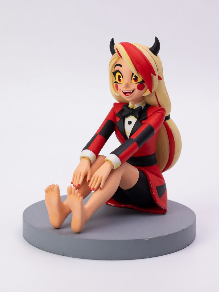 Figura garage kit Charlien Morningstar · estilo Dojo · energia marcial · resina pintada a mano · Garage Kit Studio