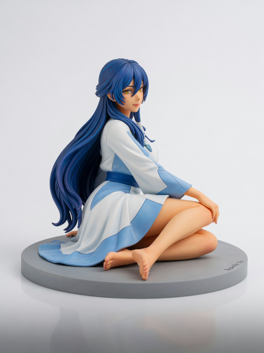 Figura garage kit Azuro · estilo Runas · maga de runas · resina pintada a mano · Garage Kit Studio