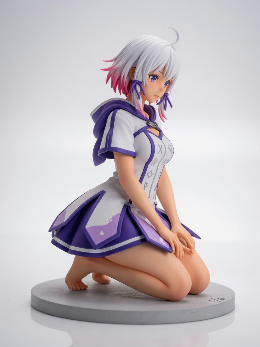 Figura garage kit Lysitheu · estilo Runas · maga de runas · resina pintada a mano · Garage Kit Studio