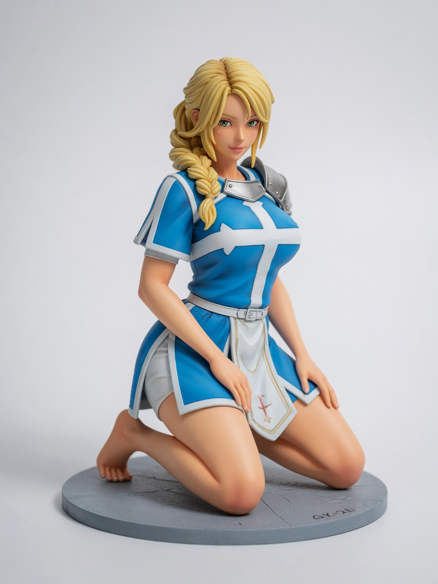 Figura garage kit Engrid · estilo Atelier · idol de atelier adulto · resina pintada a mano · Garage Kit Studio