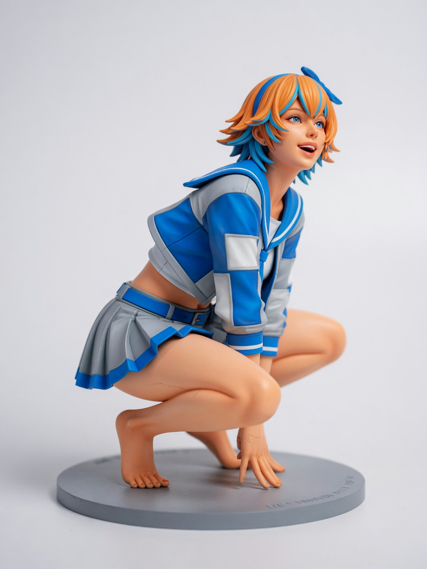 Figura garage kit Annitte · estilo Magia · heroina magica artesanal · resina pintada a mano · Garage Kit Studio