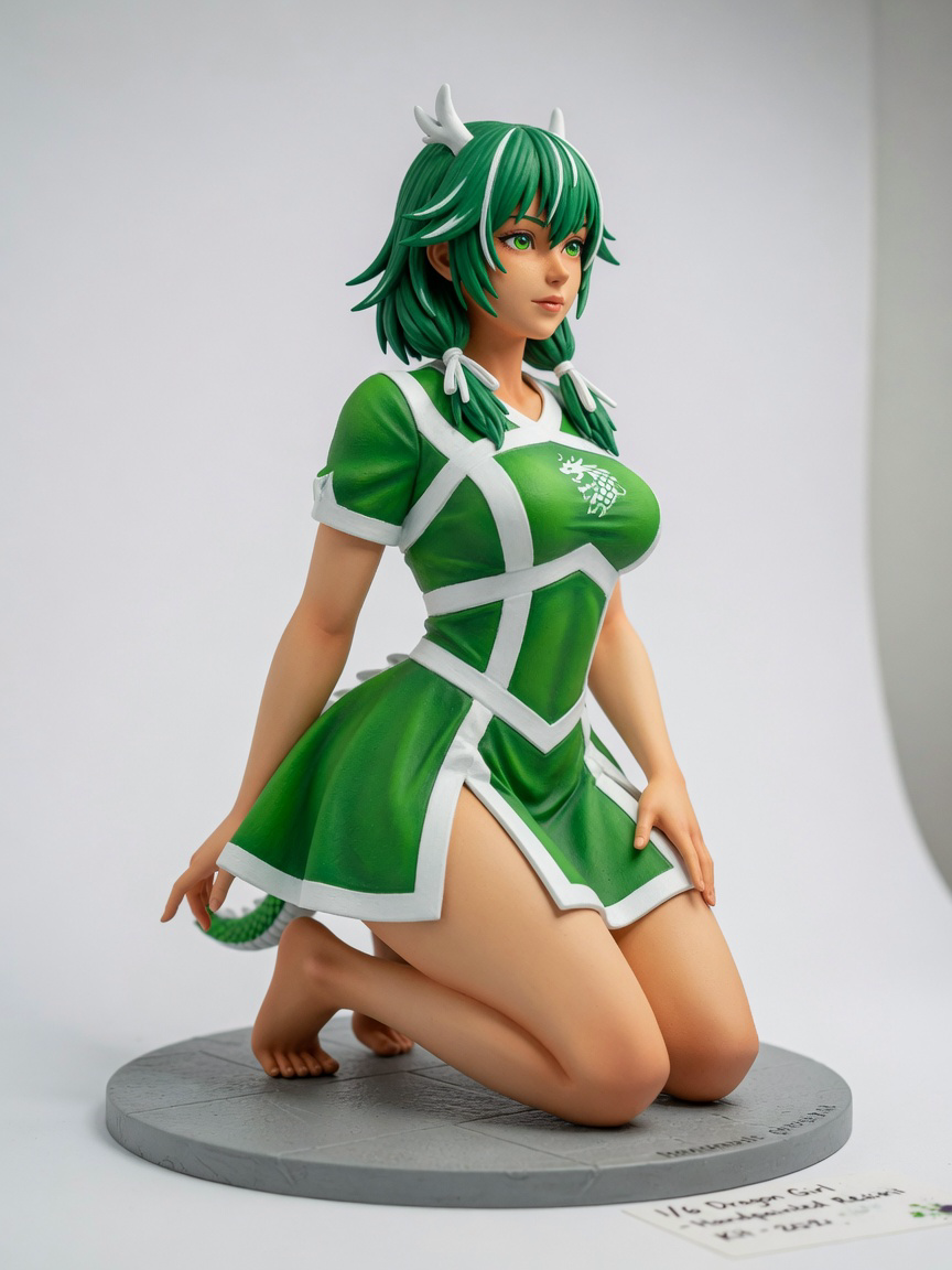 Figura garage kit Tiko · estilo Atelier · idol de atelier adulto · resina pintada a mano · Garage Kit Studio