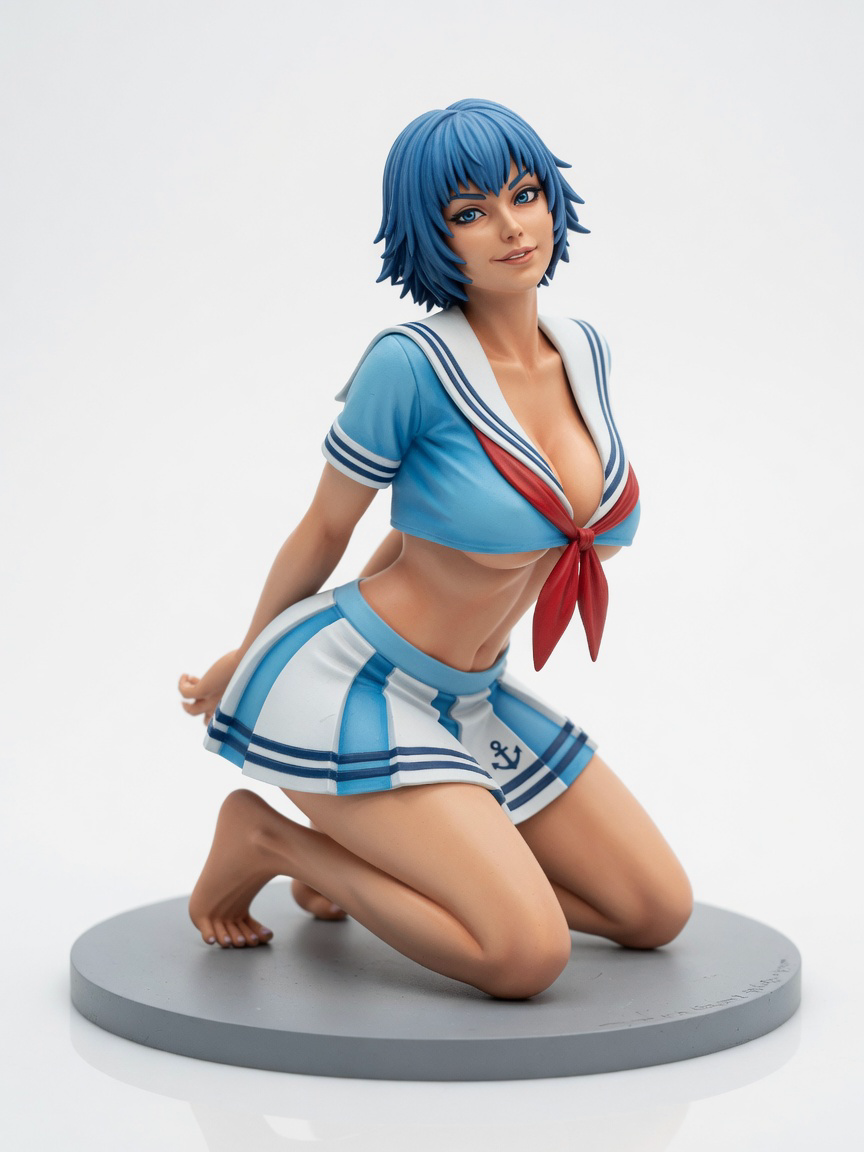Figura garage kit Amy Mizuno · estilo Tactica · vanguardia tactica · resina pintada a mano · Garage Kit Studio