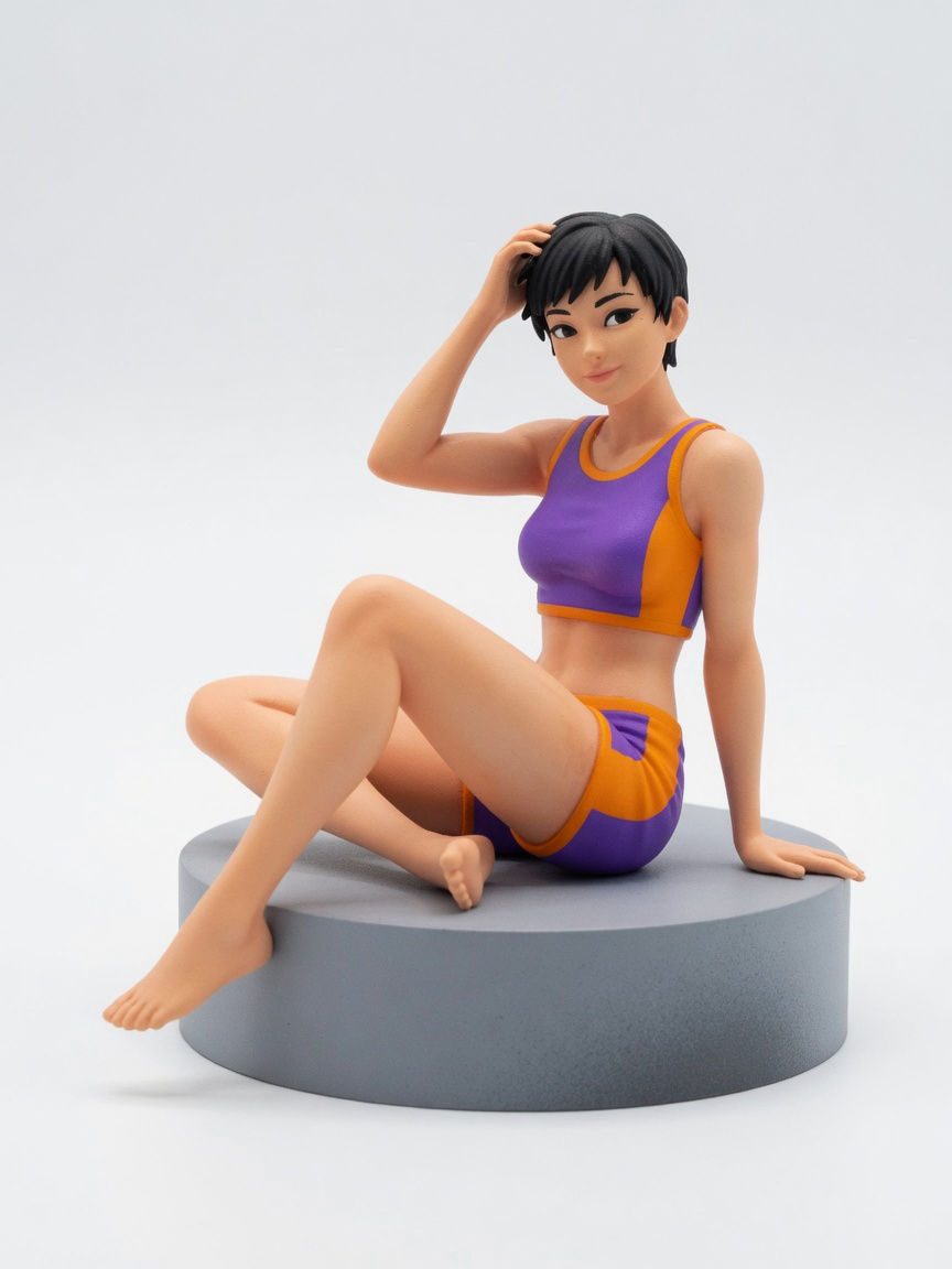 Figura garage kit Videly · estilo Noble · nobleza de fantasia · resina pintada a mano · Garage Kit Studio