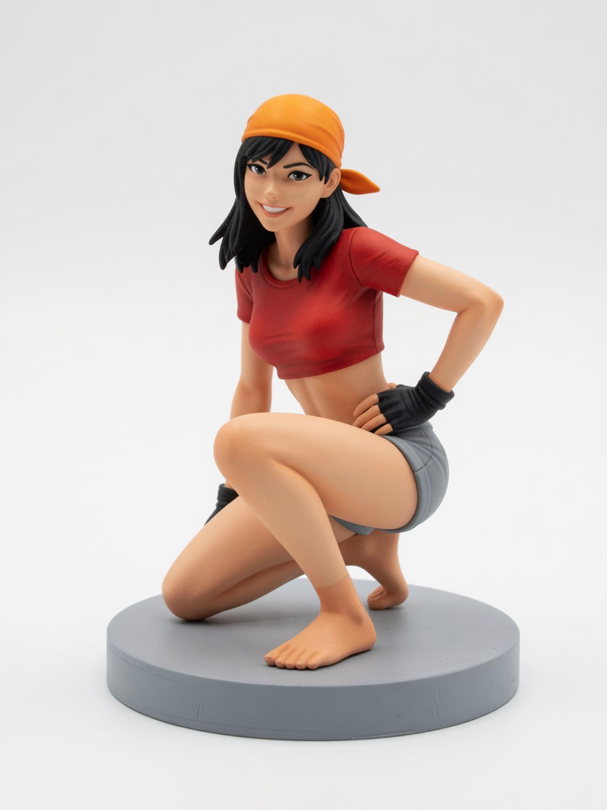 Figura garage kit Pane · estilo Aventura · aventura urbana · resina pintada a mano · Garage Kit Studio