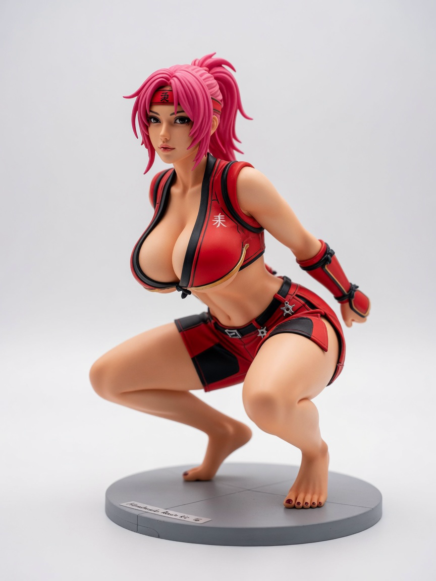 Figura garage kit Sakora Haruno Bloom · estilo Magia · heroina magica artesanal · resina pintada a mano · Garage Kit Studio