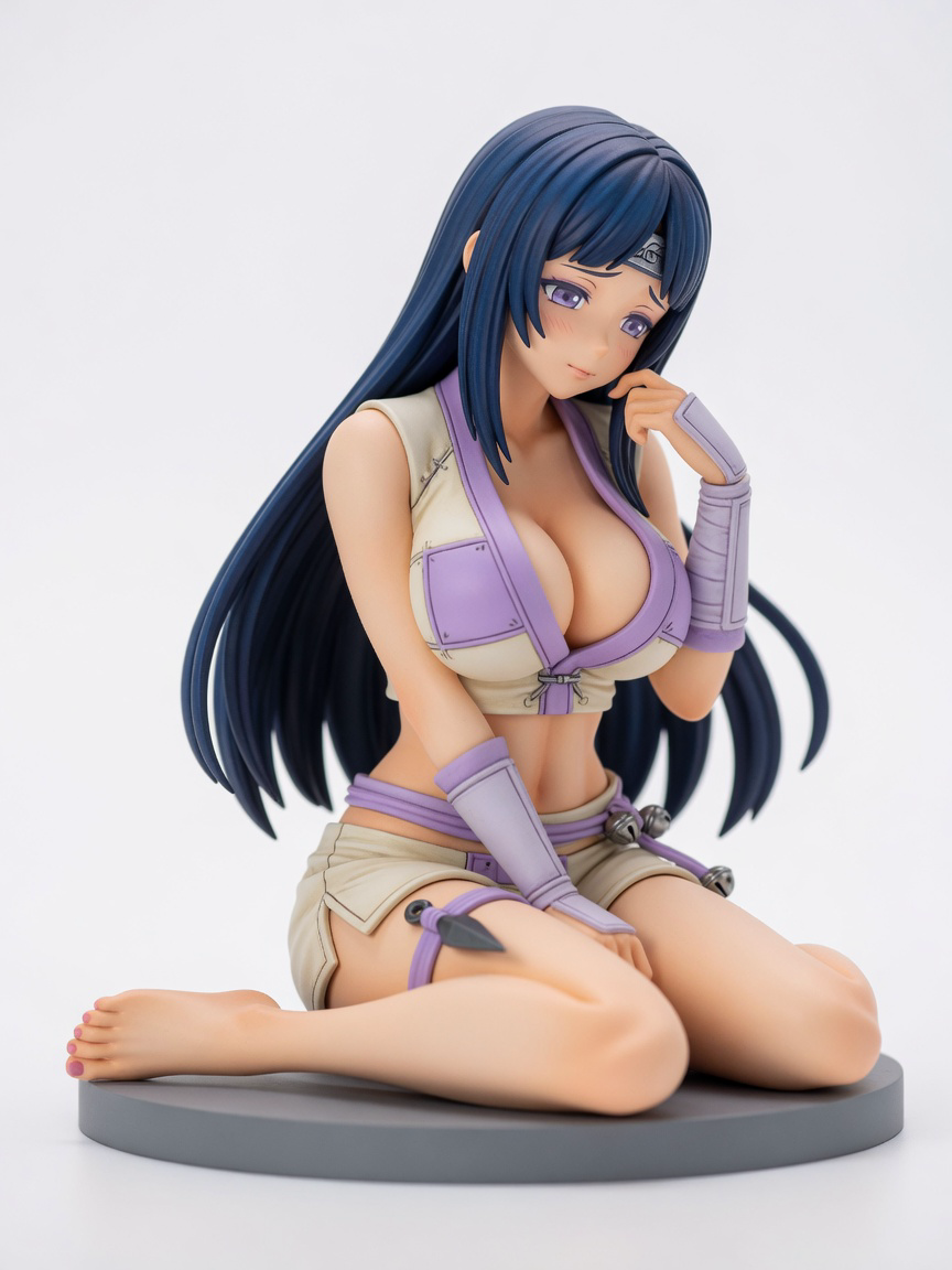 Figura garage kit Hinataa Hyuga · estilo Tactica · vanguardia tactica · resina pintada a mano · Garage Kit Studio