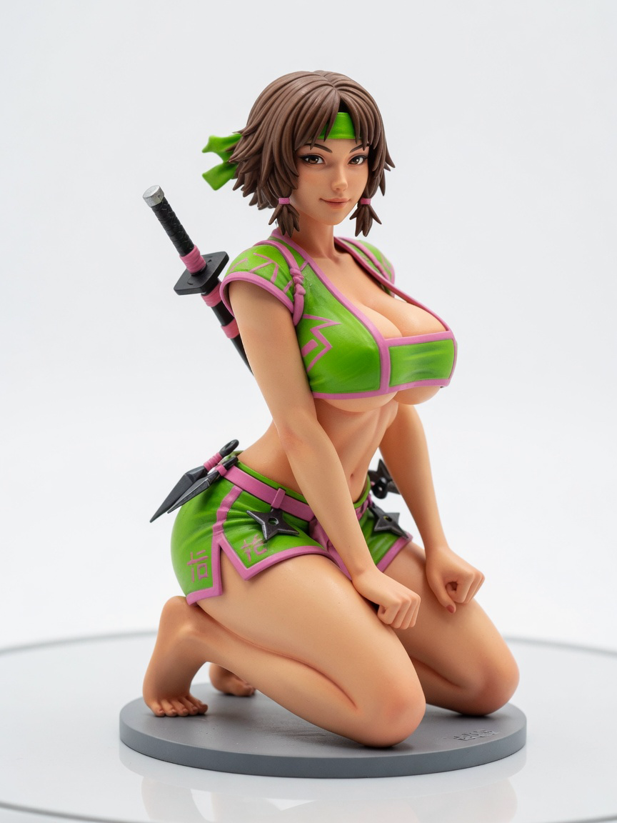 Figura garage kit Tentena · estilo Cyber · cyber resina · resina pintada a mano · Garage Kit Studio