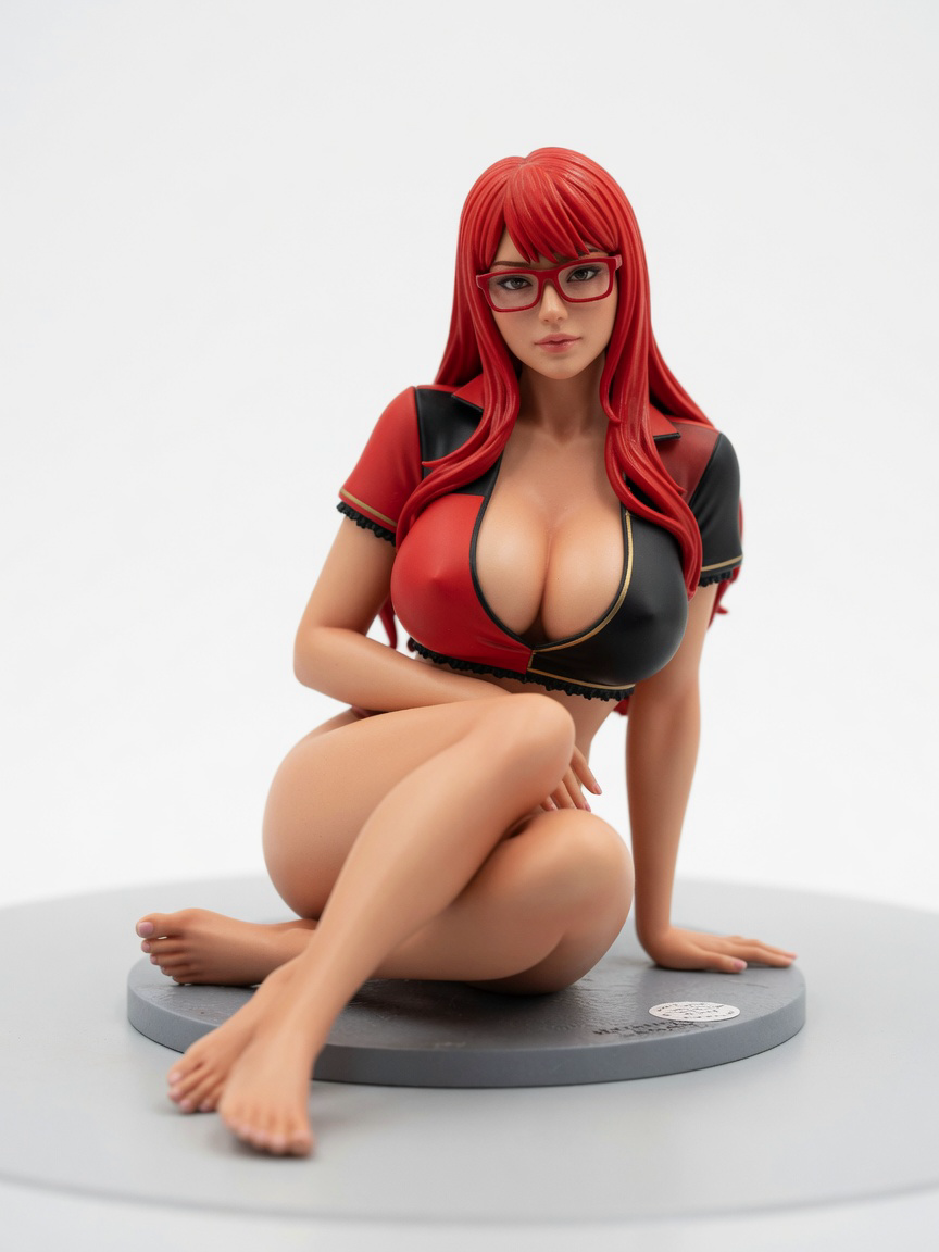 Figura garage kit Karina Uzumaki · estilo Mistico · misticismo sereno · resina pintada a mano · Garage Kit Studio