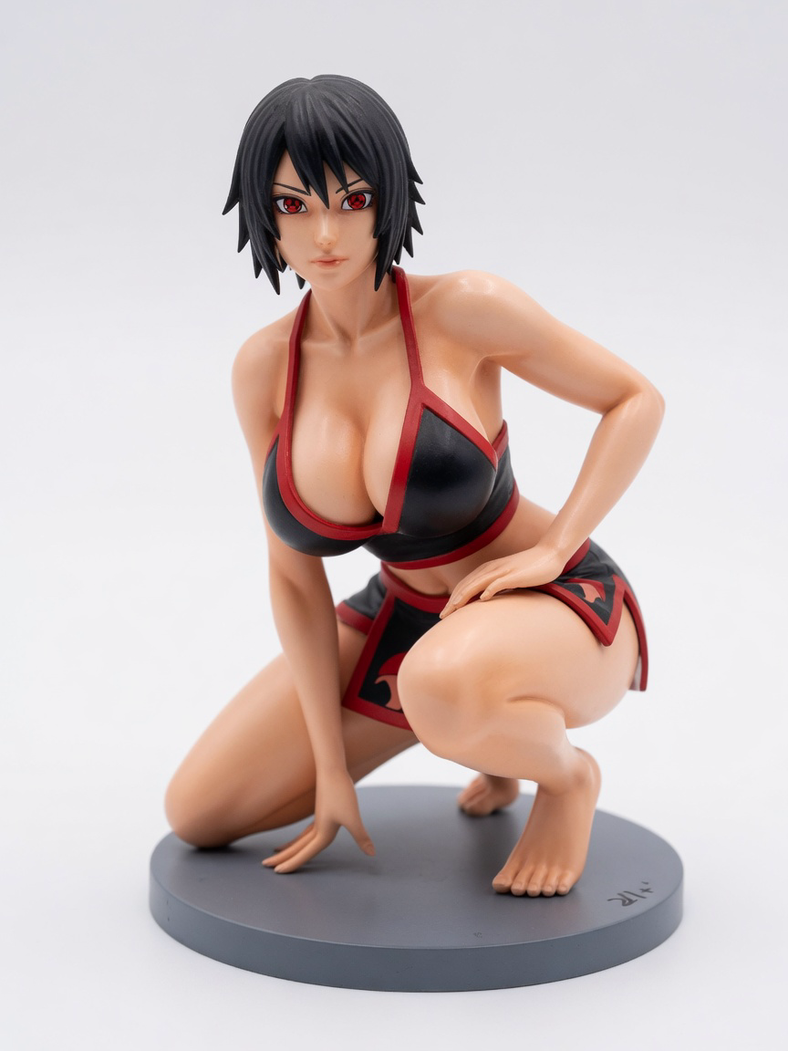Figura garage kit Saradi Uchiha Bloom · estilo Brillo · companion luminoso · resina pintada a mano · Garage Kit Studio