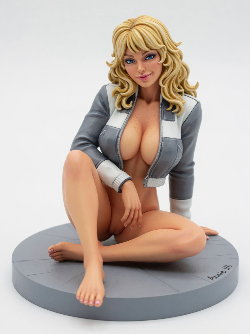 Figura garage kit Annye Leonhart · estilo Tactica · vanguardia tactica · resina pintada a mano · Garage Kit Studio