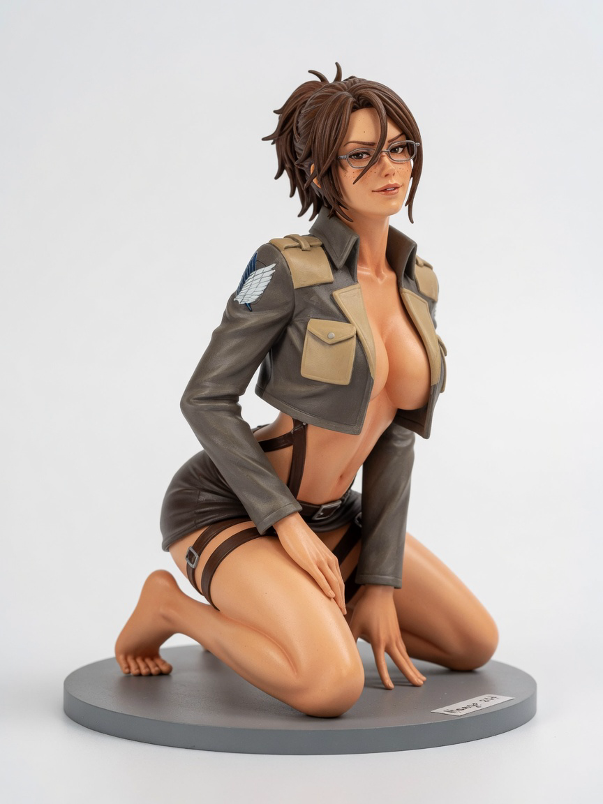 Figura garage kit Hango Zoe · estilo Cyber · cyber resina · resina pintada a mano · Garage Kit Studio