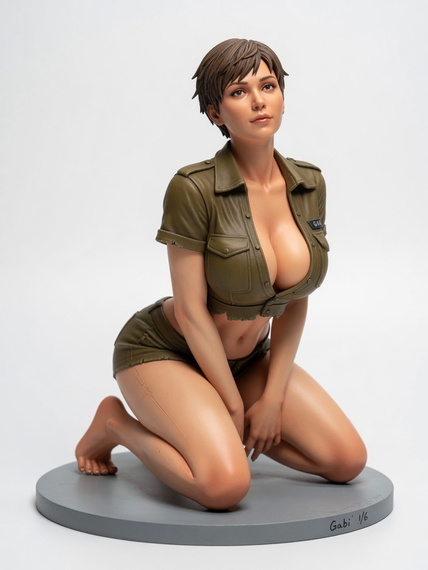 Figura garage kit Gabo Braun · estilo Dojo · energia marcial · resina pintada a mano · Garage Kit Studio