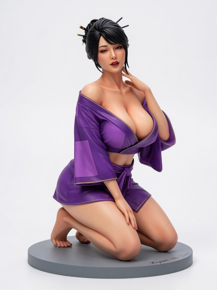 Figura garage kit Kiyomin Azumabito · estilo Brillo · companion luminoso · resina pintada a mano · Garage Kit Studio