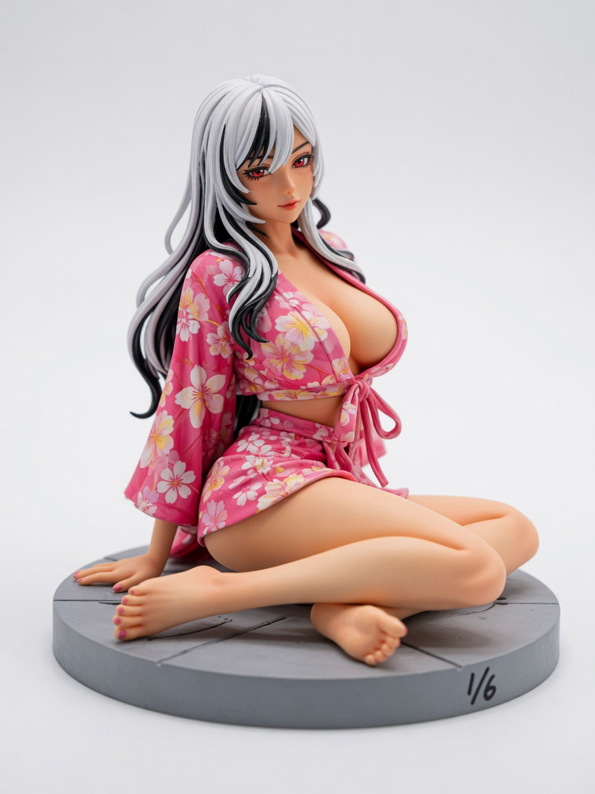 Figura garage kit Daka · estilo Cyber · cyber resina · resina pintada a mano · Garage Kit Studio