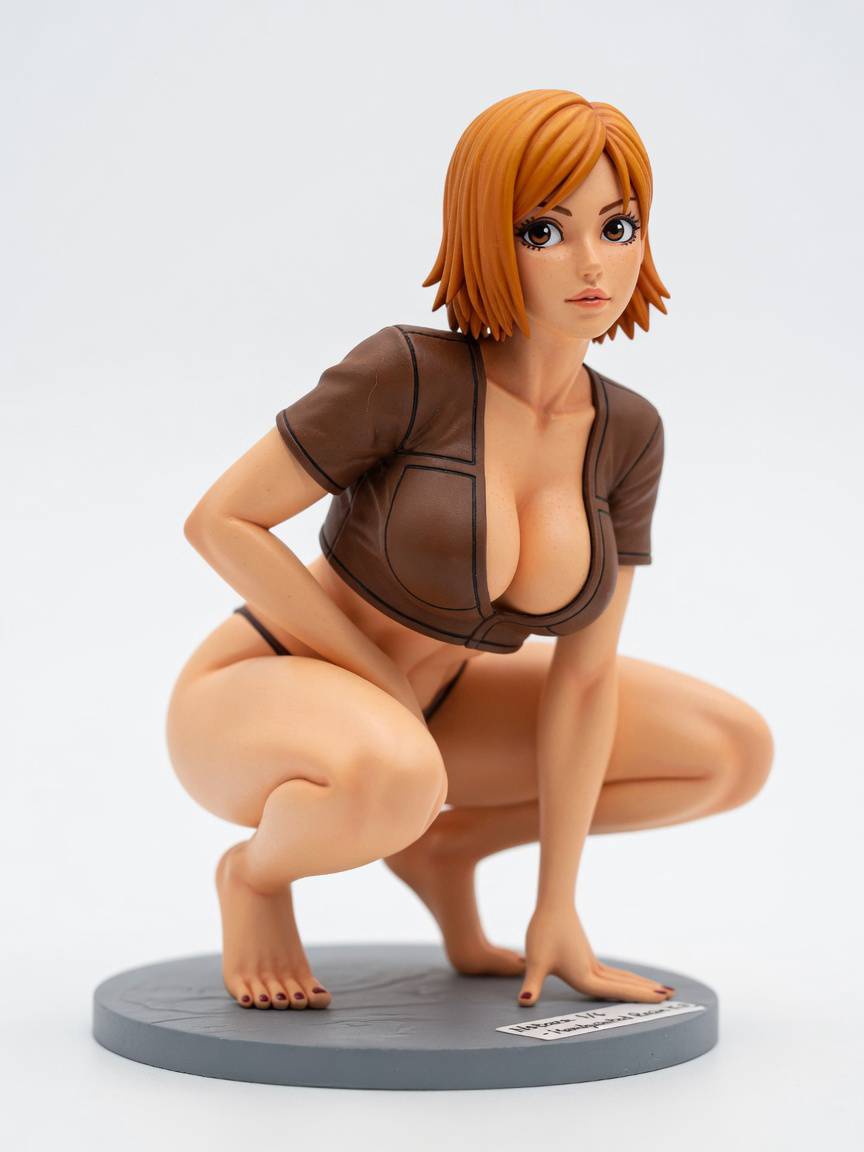 Figura garage kit Nobaru Kugisaki · estilo Magia · heroina magica artesanal · resina pintada a mano · Garage Kit Studio