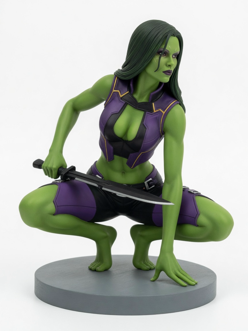 Figura garage kit Gamorah · estilo Cyber · cyber resina · resina pintada a mano · Garage Kit Studio