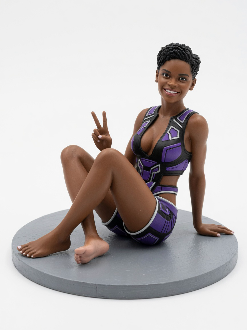 Figura garage kit Shuru · estilo Dojo · energia marcial · resina pintada a mano · Garage Kit Studio