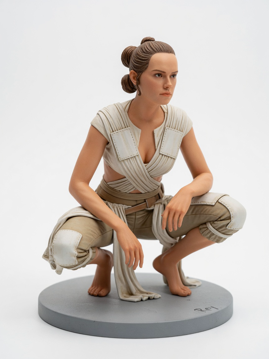 Figura garage kit Reye Skywalker · estilo Noble · nobleza de pantalla · resina pintada a mano · Garage Kit Studio
