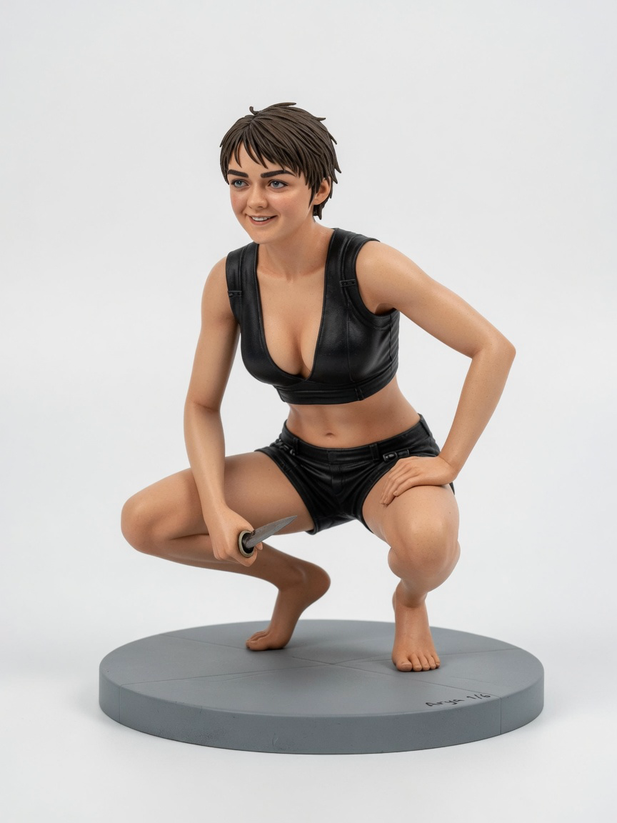 Figura garage kit Aryo Stark Adult · estilo Noble · nobleza de pantalla · resina pintada a mano · Garage Kit Studio