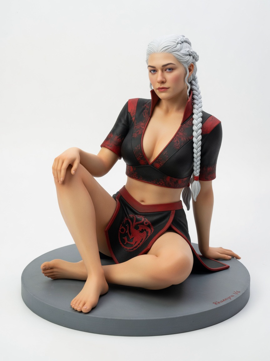 Figura garage kit Rhaenyri Targaryen · estilo Cyber · cyber resina · resina pintada a mano · Garage Kit Studio