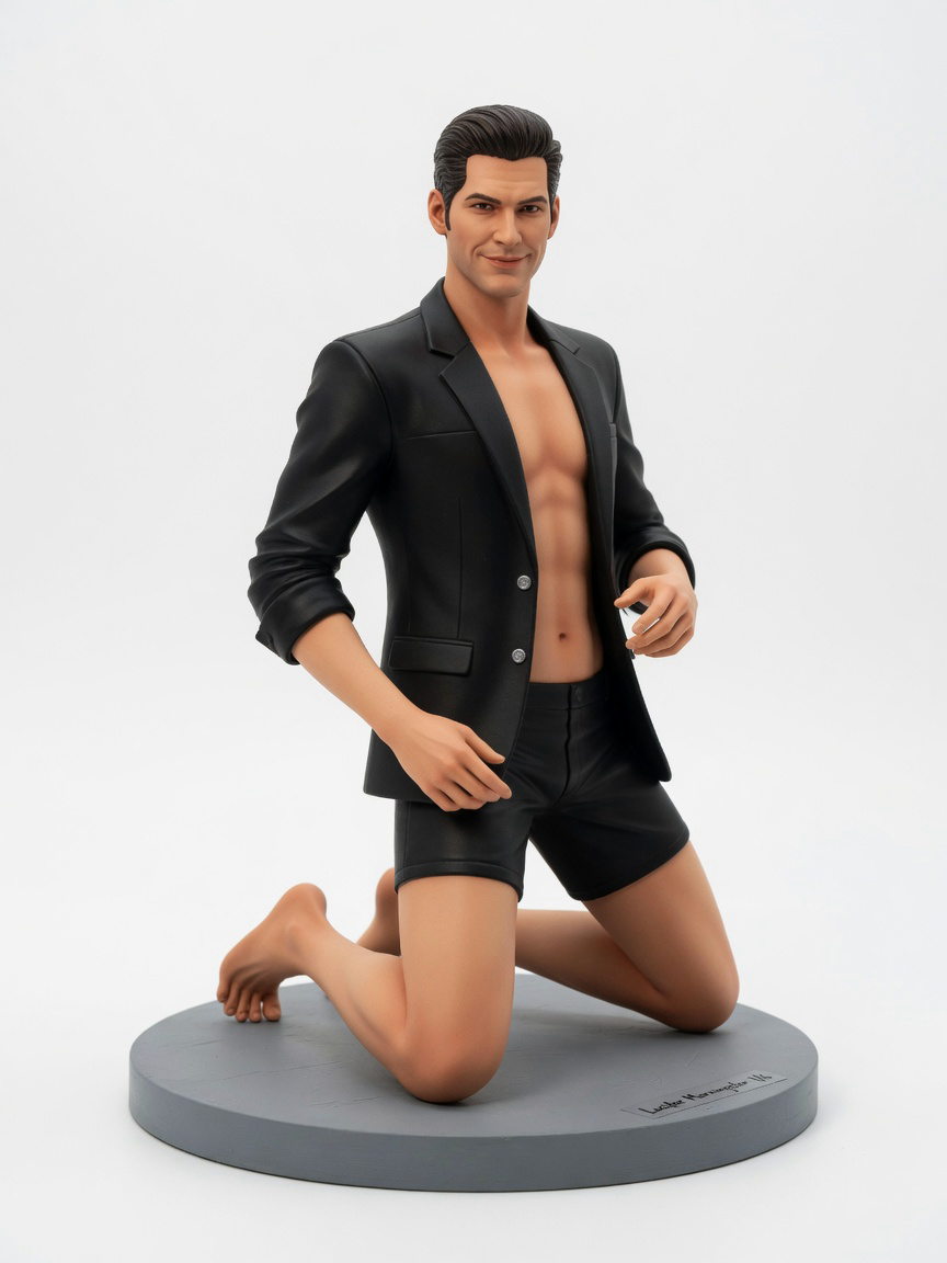 Figura garage kit Lucifery Morningstar · estilo Mistico · misticismo sereno · resina pintada a mano · Garage Kit Studio