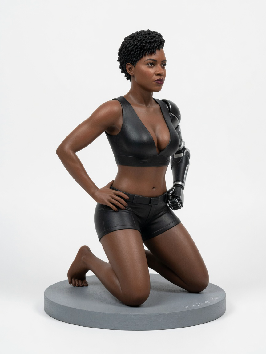 Figura garage kit Mistyy Knight · estilo Runas · maga de runas · resina pintada a mano · Garage Kit Studio