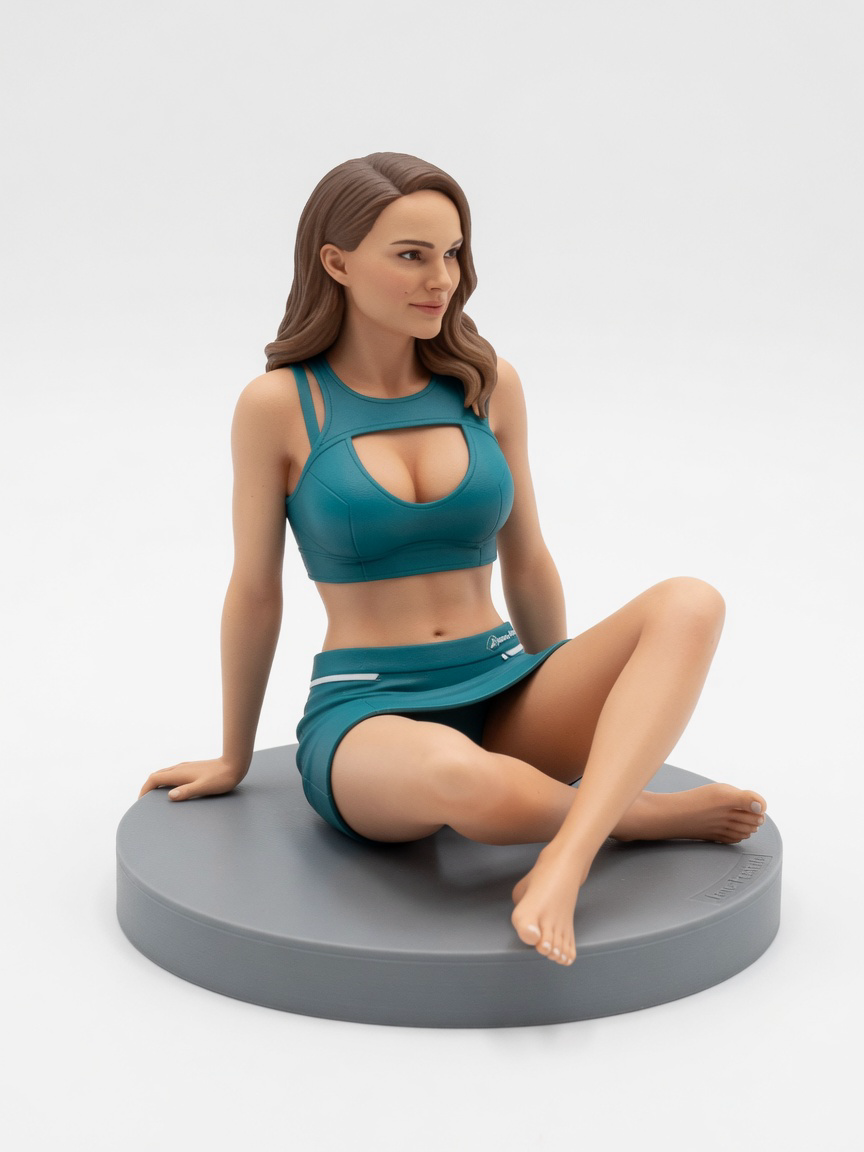 Figura garage kit Jene Foster · estilo Cyber · cyber resina · resina pintada a mano · Garage Kit Studio