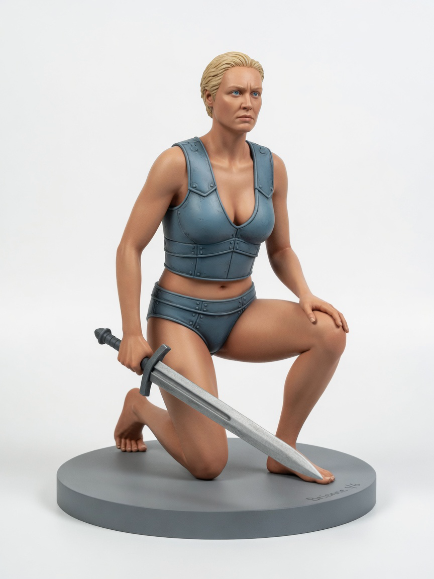 Figura garage kit Brienna of Tarth · estilo Mistico · misticismo sereno · resina pintada a mano · Garage Kit Studio