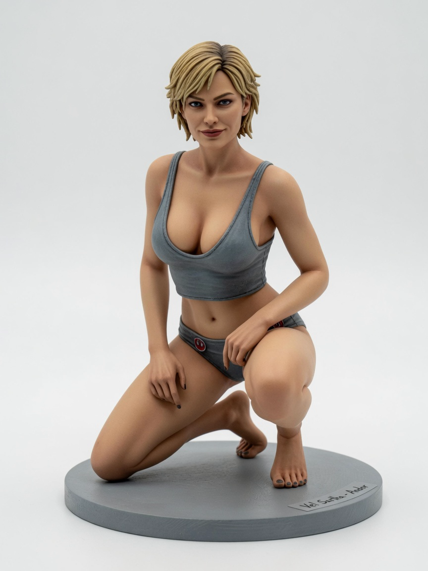 Figura garage kit Vele Sartha · estilo Dojo · energia marcial · resina pintada a mano · Garage Kit Studio