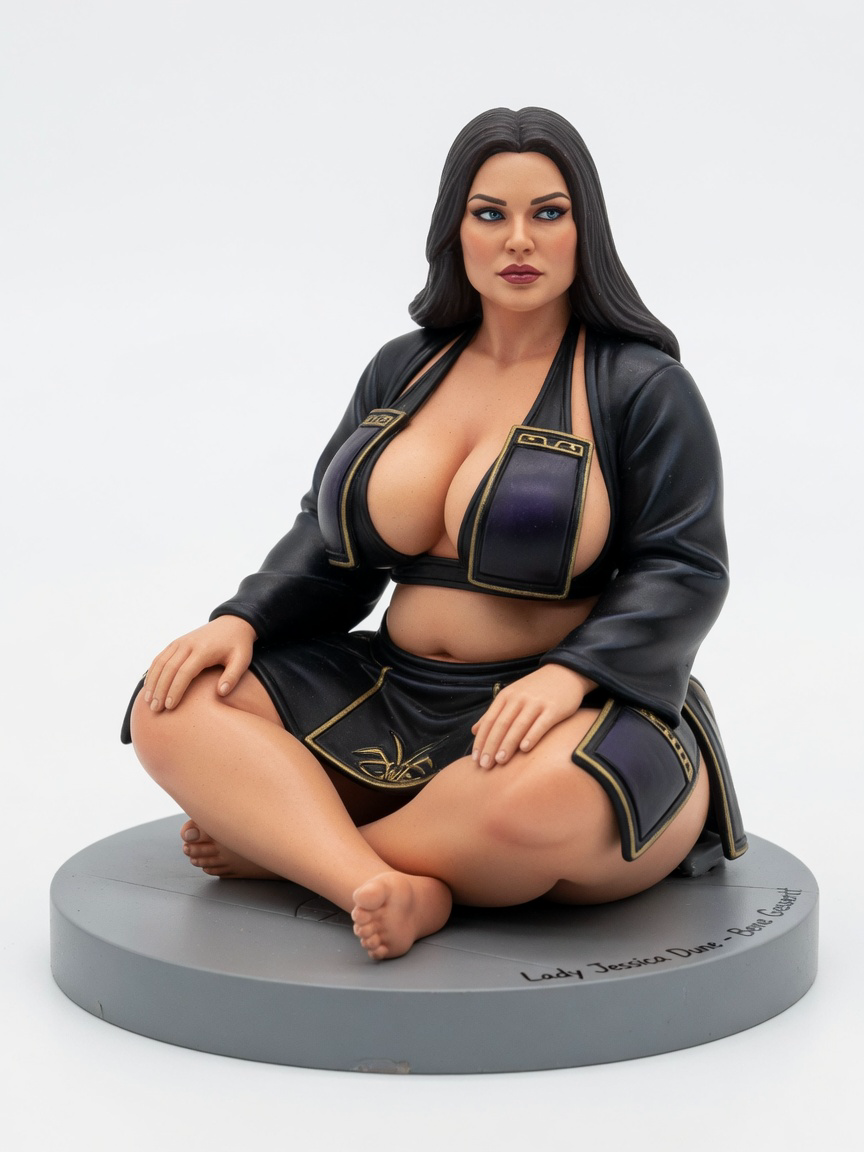 Figura garage kit Ladyh Jessica · estilo Dojo · energia marcial · resina pintada a mano · Garage Kit Studio