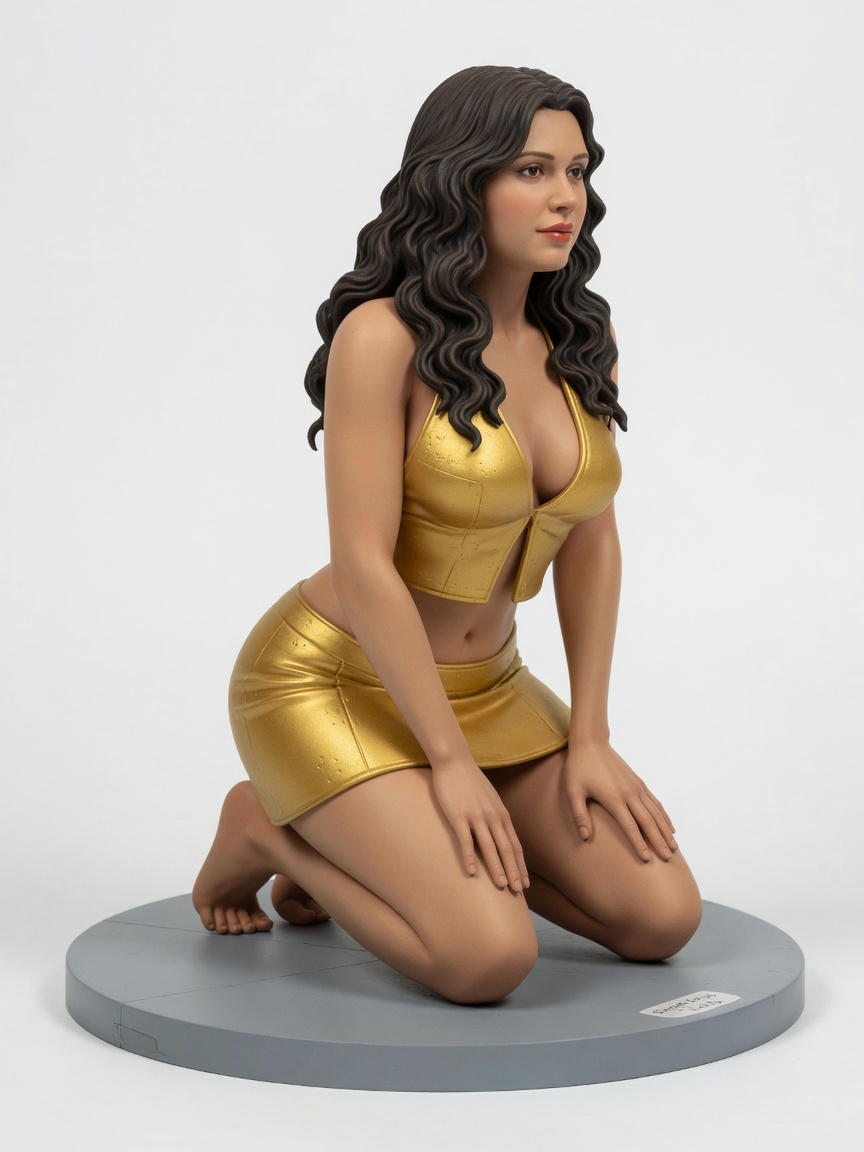 Figura garage kit Leii Alt Gold · estilo Noble · nobleza de pantalla · resina pintada a mano · Garage Kit Studio