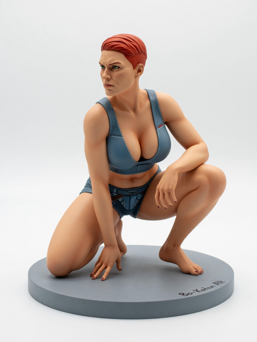 Figura garage kit Po-Katan Alt · estilo Mistico · misticismo sereno · resina pintada a mano · Garage Kit Studio