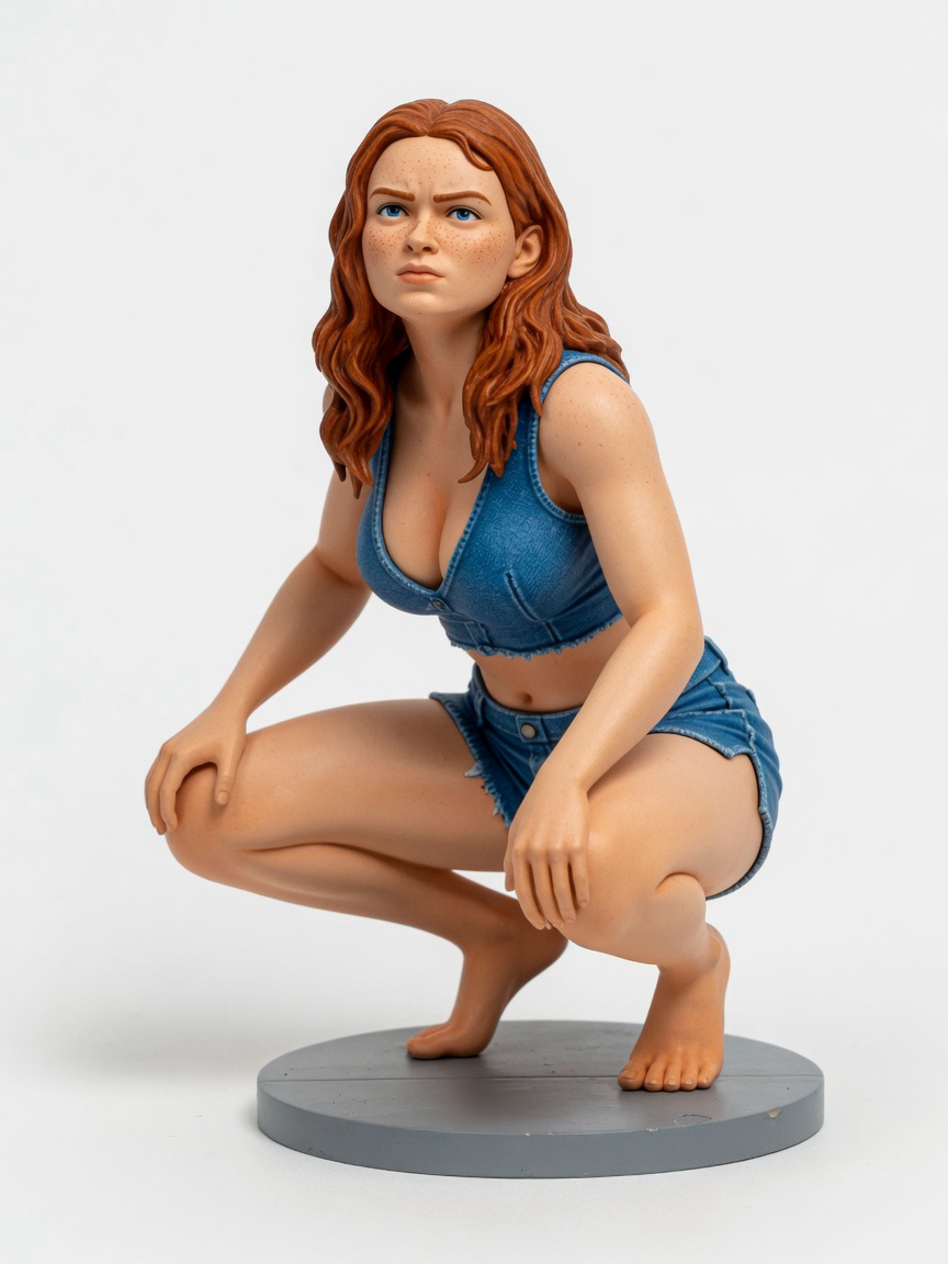 Figura garage kit Maxy Alt · estilo Brillo · companion luminoso · resina pintada a mano · Garage Kit Studio