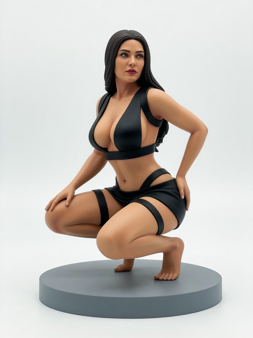 Figura garage kit Jessicu Alt · estilo Brillo · companion luminoso · resina pintada a mano · Garage Kit Studio